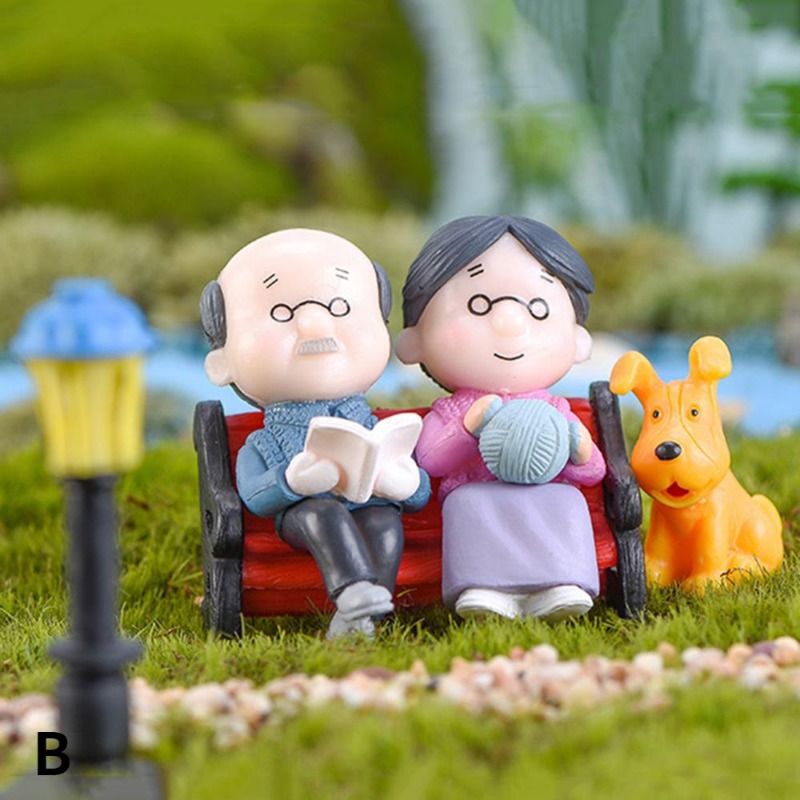 Model Kit In Era - Mini Figurines de Couple, grand-mère, grand-père,