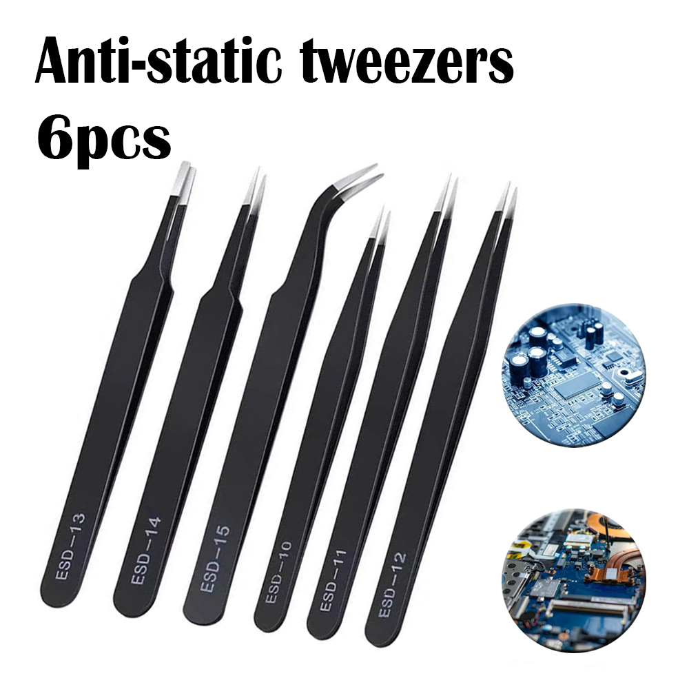 Model Kit Tweezers - VETUS – ensemble de pincettes antistatiques