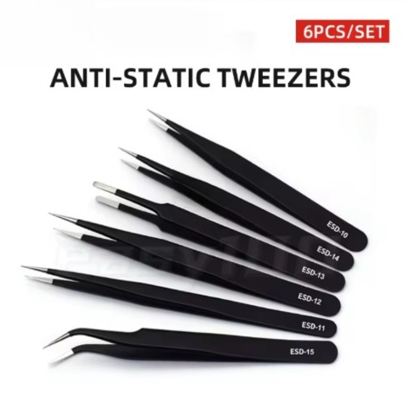 Model Kit Tweezers - Ensemble de 6 pinces de précision