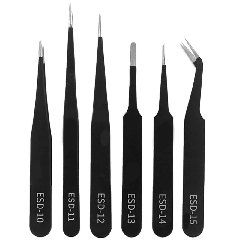 Model Kit Tweezers - Ensemble de pinces antistatiques de précision
