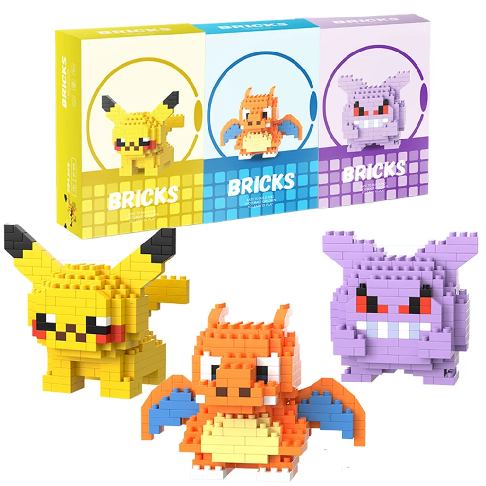 Model Kit Figure - Micro blocs de construction Pokemon Pikachu