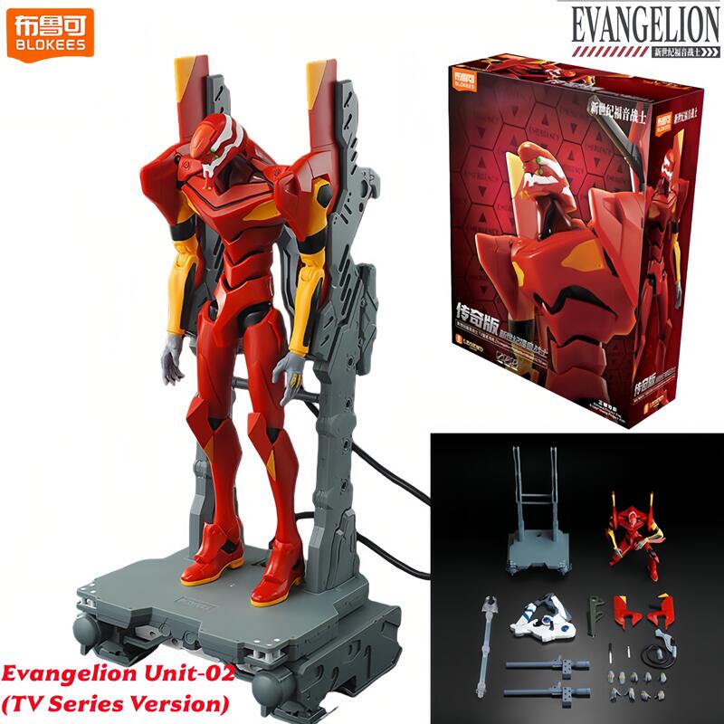 Model Kit Eva 02 - Figurine de robot articulée originale Blokees