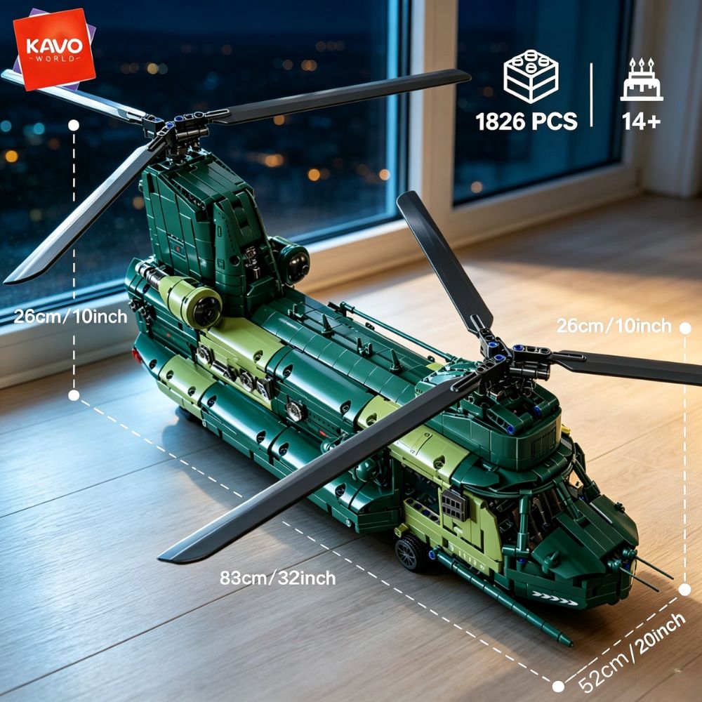 KAVOWORLD 1826 pièces, hélicop - Model Kit In Era avis et prix