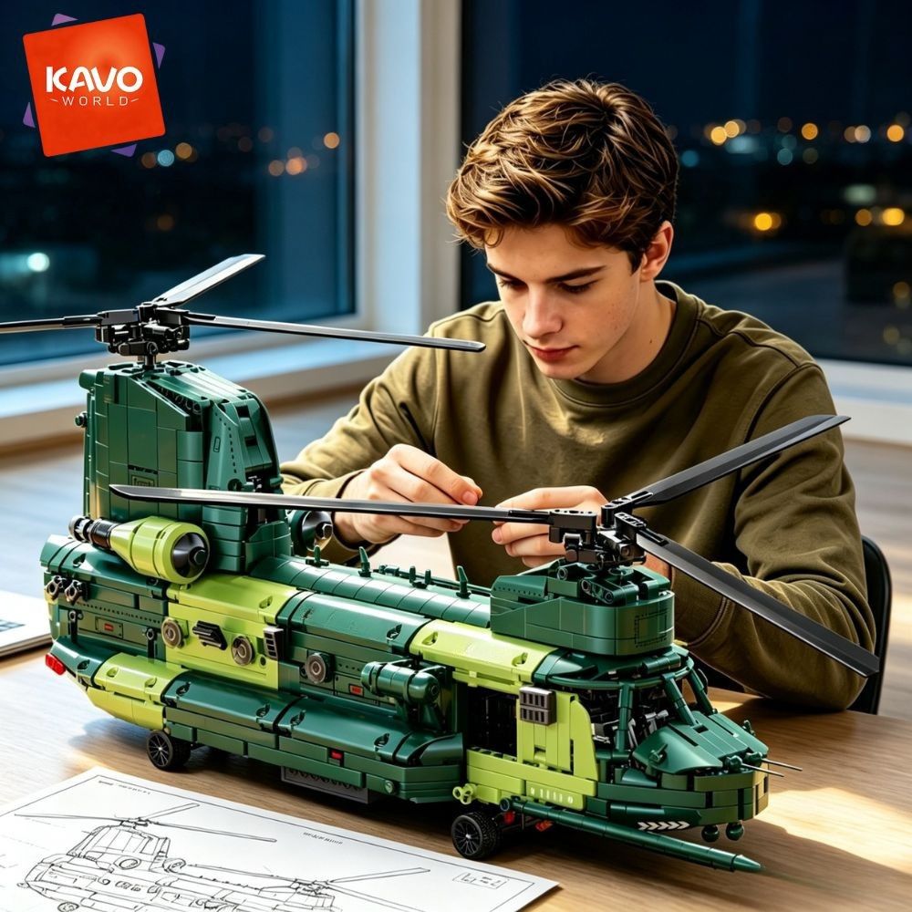 KAVOWORLD 1826 pièces, hélicop - Model Kit In Era avis et prix